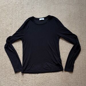 Knix Modal Rib Long-Sleeve, Black, M